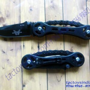 BENCHMADE A1101-Metal CHAIN SERRATED Folder knife(BLACK)