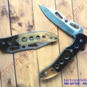 GOLD SILVER plated Sharp Folding pocket knife