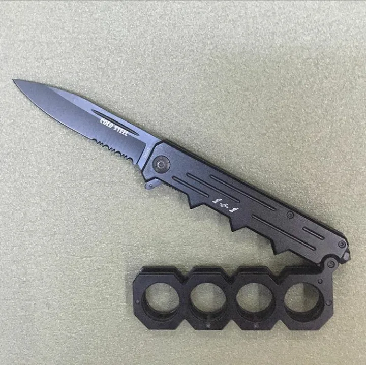Cold Steel B088 Knuckle duster knife knives Folding Blade knuckle knife Self-defense Iron gloves knives Tactical Combat Camping blunt tool
