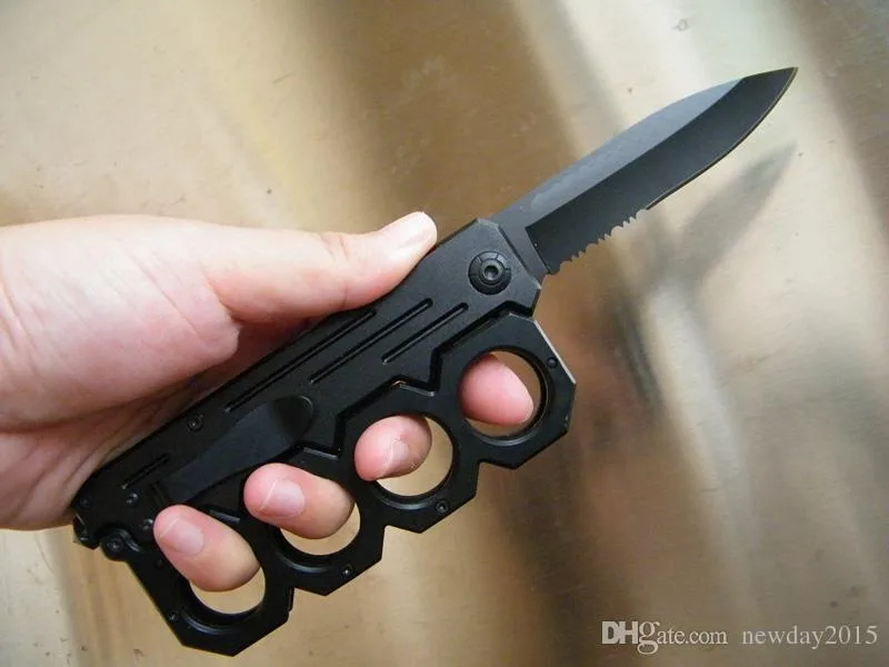 Cold Steel B088 Knuckle duster knife knives Folding Blade knuckle knife Self-defense Iron gloves knives Tactical Combat Camping blunt tool
