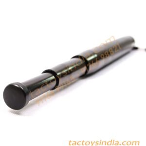 4 Section Collapsible Stainless steel metal black security Baton