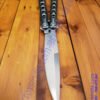 Benchmade Model 62 Balisong Butterfly Knife Weehawk Plain Blade Stainless Steel Satin Finish Handles