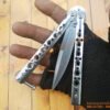 Benchmade Model 62 Balisong Butterfly Knife Weehawk Plain Blade Stainless Steel Satin Finish Handles
