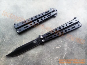 166-black - Benchmade Matt Black Butterfly balisong knives 166 black 1
