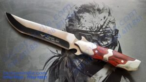 Columbia A042 Slicer Heavy Weight Sharp Etched Blade / Bottle Opener / 440c Blade / Stainless Steel Bolster, Pommel Butt and Hardwares / Beautiful Collector's Edition by Tactoys India