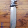 Columbia A076 Dual Finger guard Bolster with Stone inlay / Brass pipe Lanyard hole / Black dyed hardwood handle / Full tang / 330c Steel blade knife tactoysindia.com