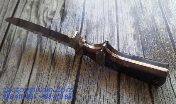 Columbia A09 Dual Guard Royal Dagger Knife / Brass hardware / SS Guards / Full tang / 330c Blade / Gifting n Collection Piece by Tactoysindia.com