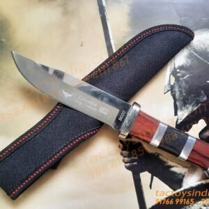 Columbia B020 Simple Classic Knife / 440c Steel / Made like a Gun / Travelers Special Pocket Size / Full tang / Unique Red, Black wood n SS handle Tactoysindia.com