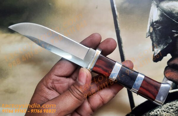 Columbia B020 Simple Classic Knife / 440c Steel / Made like a Gun / Travelers Special Pocket Size / Full tang / Unique Red, Black wood n SS handle Tactoysindia.com