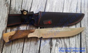 Columbia XF66 Classical Vintage desing full tang knife blade / 330c tempered Knife / Engraved Stainless Steel And Hardwood handle Survival knife Tactoys India