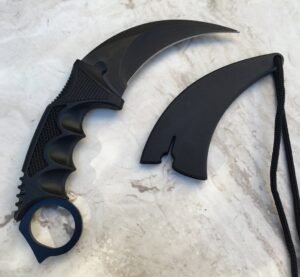 Falcon Tactical Karambit Black Survival Knife Outdoor Tiger Claw/Tooth