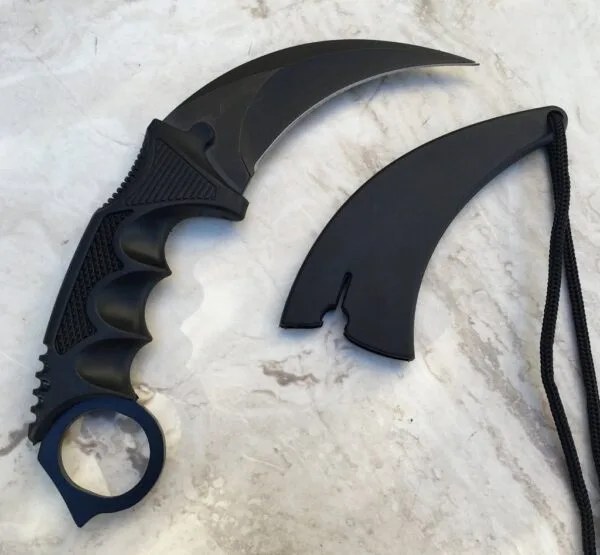 Falcon Tactical Karambit Black Survival Knife Outdoor Tiger Claw/Tooth