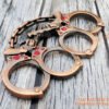 Antique-Hand-Cuffs-and-Revolver-Gun-Colour-Thick-Metal-knuckleduster–-knuckles-knucks-knucklering