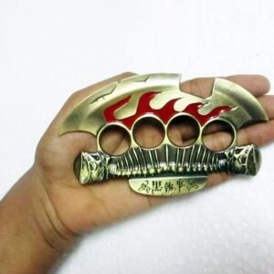 Antique-Spiked-Saw-Blade-Copper-Colour-Thick-Metal-knuckleduster–-knuckles-knucks-knucklering-knuck-knucksale