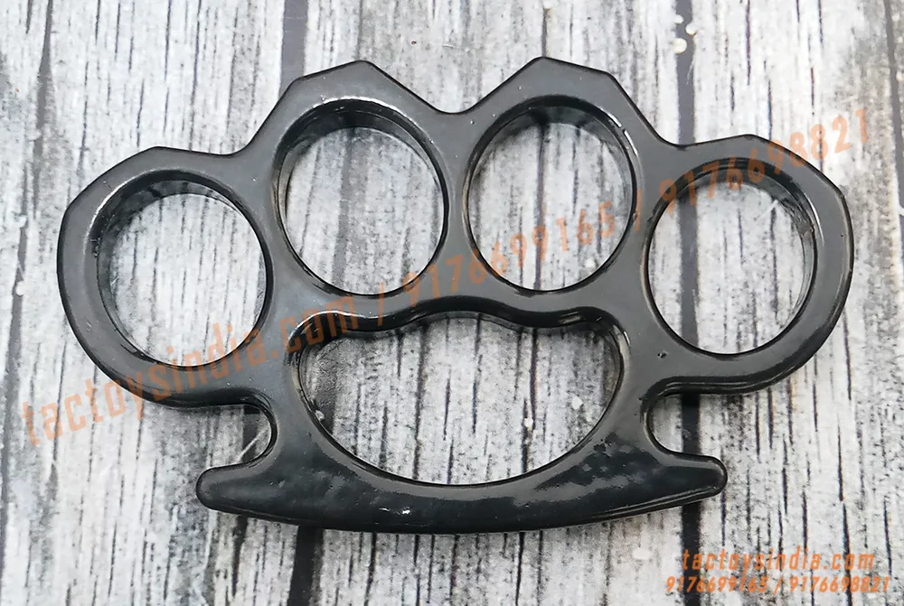 Black-Heavy-Duty-Thick-Knuckle-Duster-for-Travellers-Riders-Self-Defence-Mens-Tool