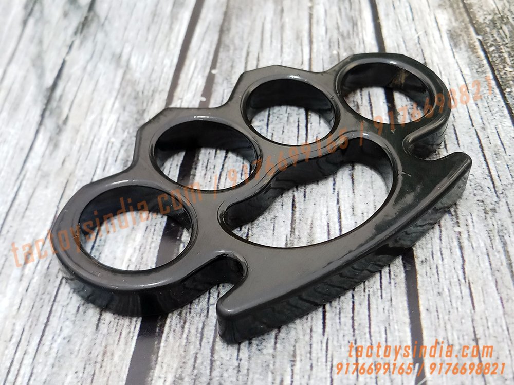 Solid Brass Spiked Knuckle Duster - Spiked Brass Knuckles - Fist