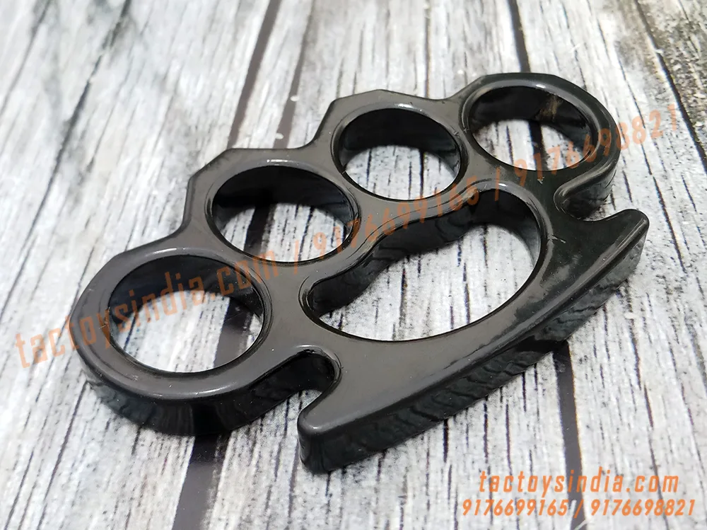 Black-Heavy-Duty-Thick-Knuckle-Duster-for-Travellers-Riders-Self-Defence-Mens-Tool