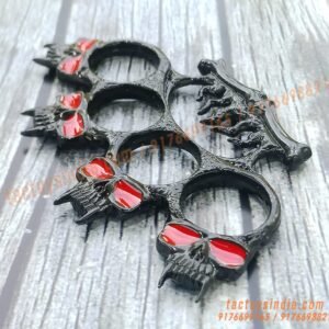 Black-Vampire-Sharp-Devil-Toothed-Fist-Knuckle-Duster-Sturdy-Close-Combat-Melee-Weapon-India