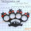 Black-Vampire-Sharp-Devil-Toothed-Fist-Knuckle-Duster-Sturdy-Close-Combat-Melee-Weapon-India