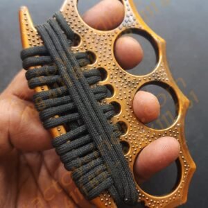 Copper Solid Cord Braided 4 Fingers Self Defence Army Type Knuckles Outdoor activities Knuckle Duster Minimalist pocket Tool Tactoys India