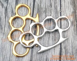 Slim-Primary-Design-Pocket-Knuckles-Bright-Gold-n-Silver-Coloured-Compatible