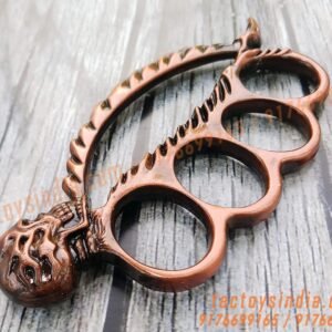 Vintage-Copper-Colour-Skull-Spine-Knucks-Skull-Breaker-Piercer-Large-Size-Rings-Army-Fight-Punch