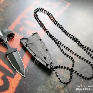 ABKT Combat Ready Worlds Smallest Ninja Push Dagger Pendant Neck Knife Multicolor