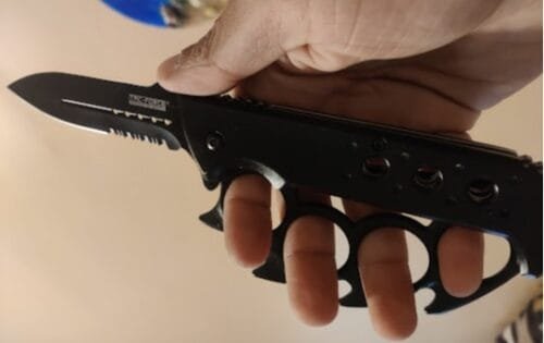 Tacforce TF793 Speedster Model Trench Knife Foldable Knuckle Knife photo review