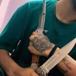 Big CCCP Scout AK-47 bayonet folding blade knife photo review