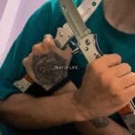 Big CCCP Scout AK-47 bayonet folding blade knife photo review