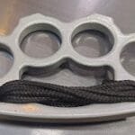 Minimalist solid Grey / Black Slim Pocket Knuckle Duster Wallet / Pocket Friendly for Travellers photo review