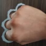 Minimalist solid Grey / Black Slim Pocket Knuckle Duster Wallet / Pocket Friendly for Travellers photo review