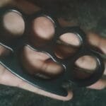 Black Heavy Duty Thick Knuckle Duster for Travellers Riders Self Defence Men's Tool photo review