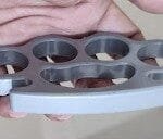 Black Heavy Duty Thick Knuckle Duster for Travellers Riders Self Defence Men's Tool photo review