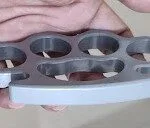 Black Heavy Duty Thick Knuckle Duster for Travellers Riders Self Defence Men's Tool photo review