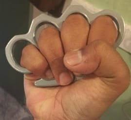 Black Heavy Duty Thick Knuckle Duster for Travellers Riders Self Defence Men's Tool photo review