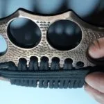 Copper Solid Cord Braided 4 Fingers Self Defence Army Type Knuckles photo review