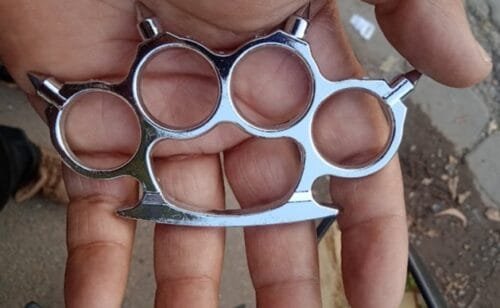 Pocket Slim Spiked knuckleduster photo review