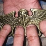 Copper Hawk with Big Open Wings Knuckle Duster Large Finger Rings Vintage Themed punch India photo review